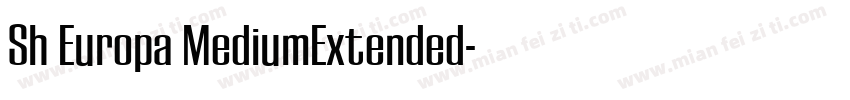 Sh Europa MediumExtended字体转换